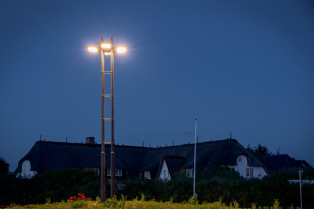 Beleuchtung für Kreisverkehr Wenningstedt