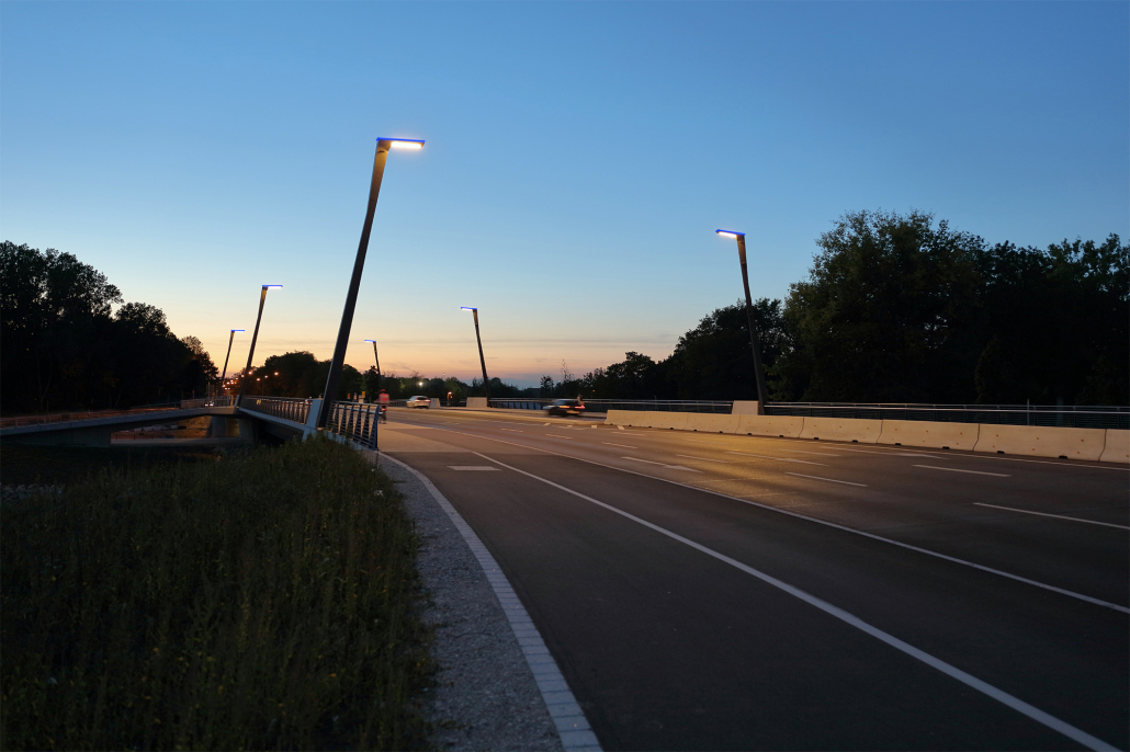 Brüchenbeleuchtung Ackermannbrücke Augsburg