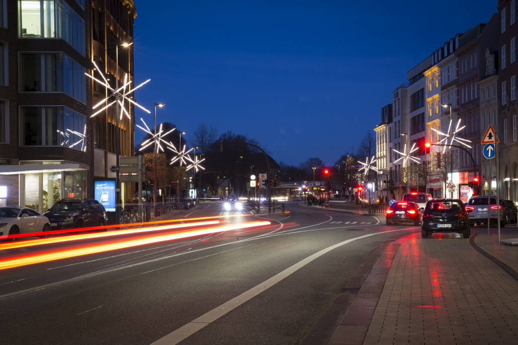 Weihnachtsbeleuchtung Opernboulevard Hamburg